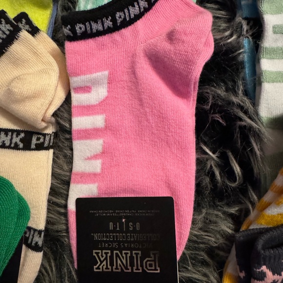18 PINK Victoria's Secret Vibrant Ankle Socks Collection - Picture 3 of 4